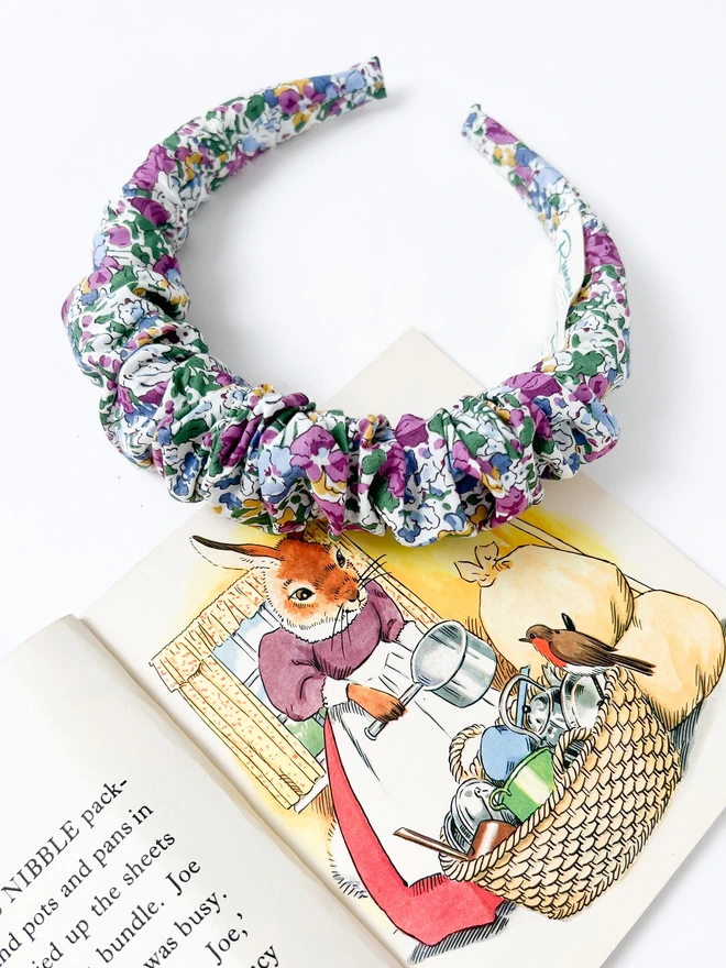 Ruffled Liberty hairband Headband For Girls