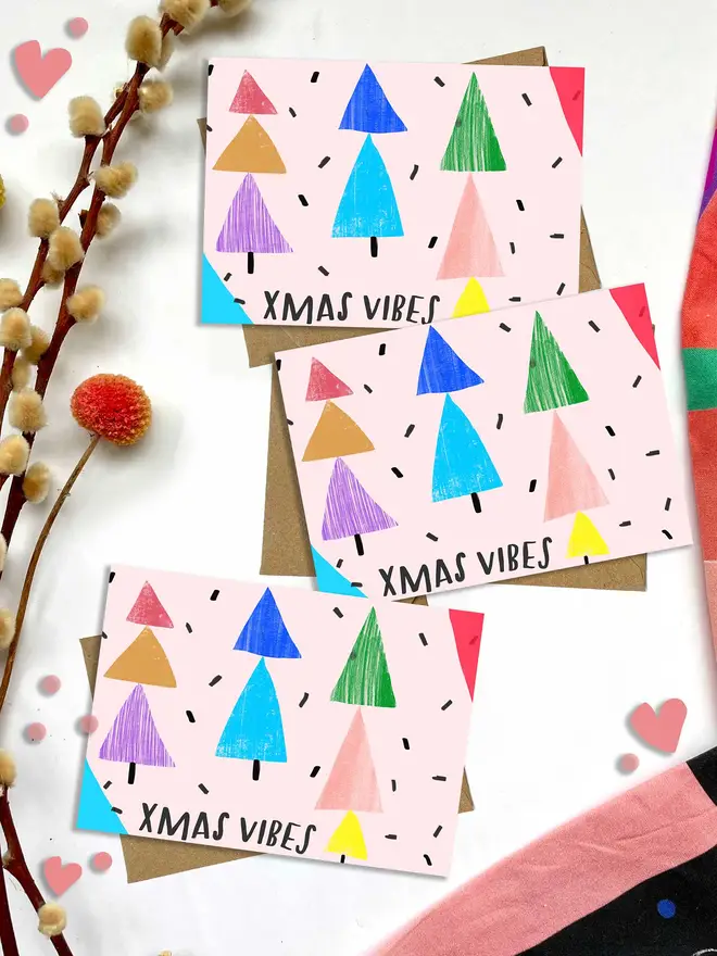 Pack of xmas vibes cards