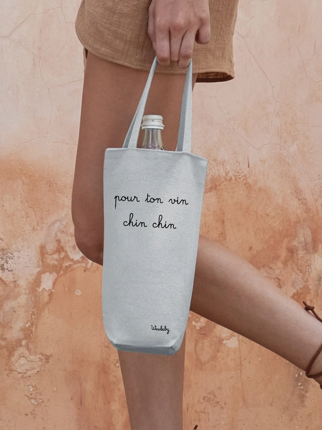 'Pour Ton Vin Chin Chin' Wine Bag