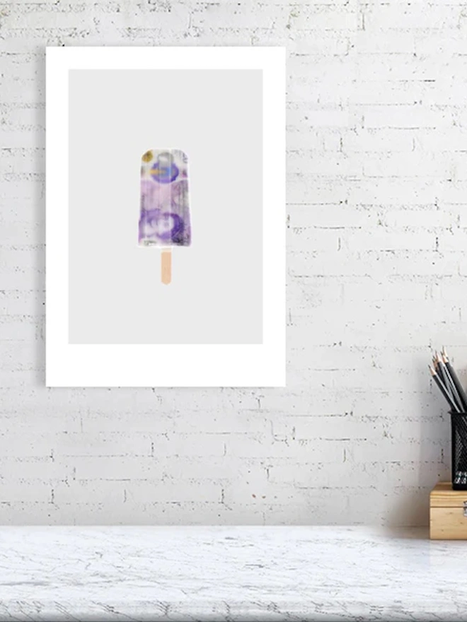 New Twenty Pound Note Ice Lolly Giclée Print
