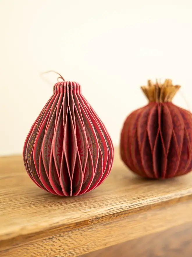 Fig Honeycomb Ornament (Set Of 6)