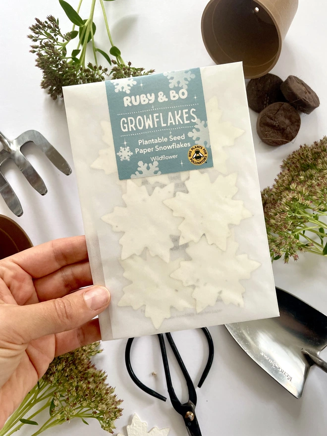 Growflakes Plantable Paper Snowflakes