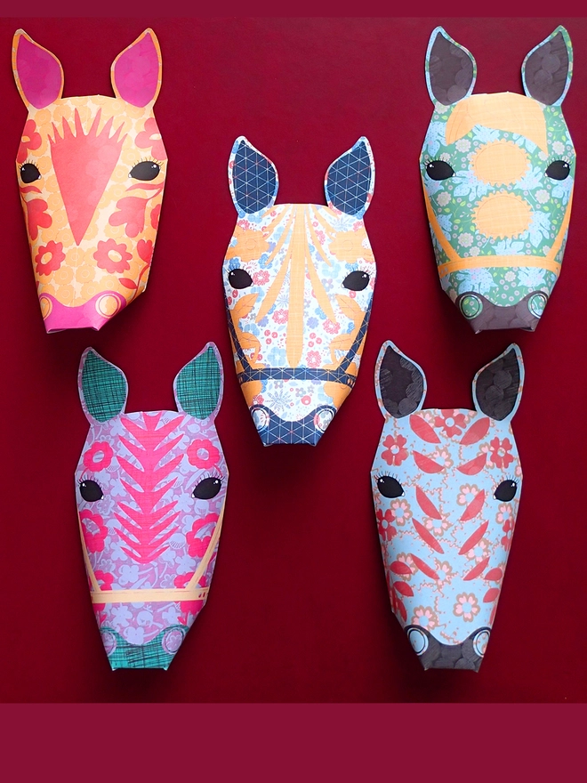 horse paper wall decoration kit