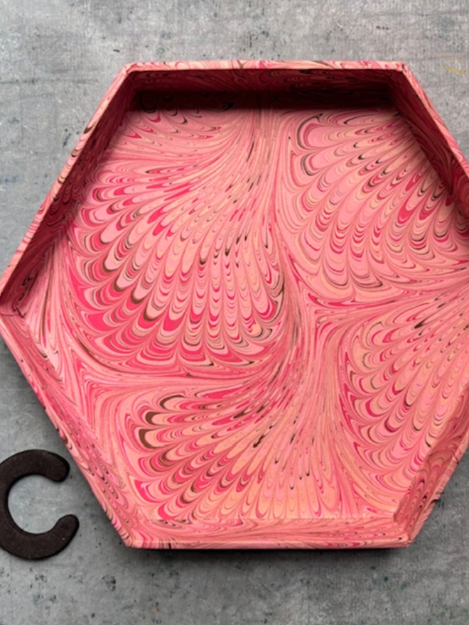 Hexagonal Large Trinket Tray. A trinket tray in C