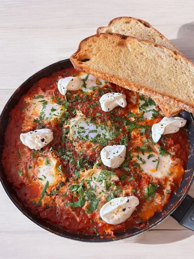 shakshuka with berber marinade 