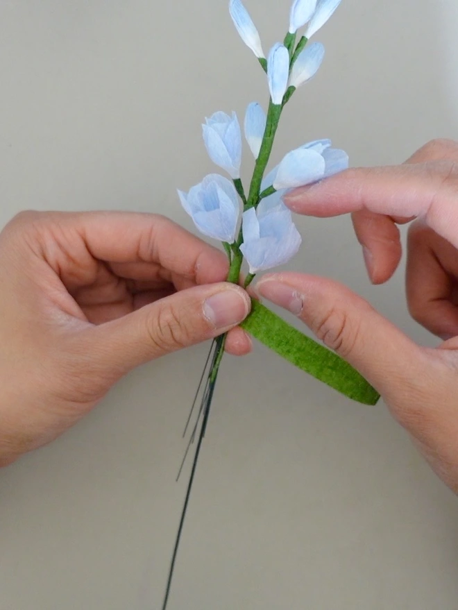 Crepe Paper Delphinium