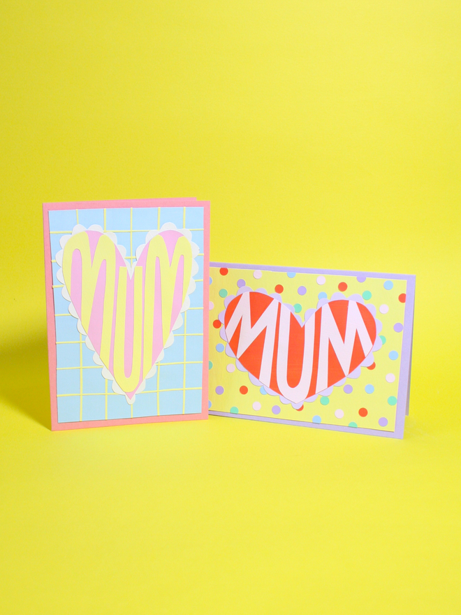 "Mum" Collaged Card