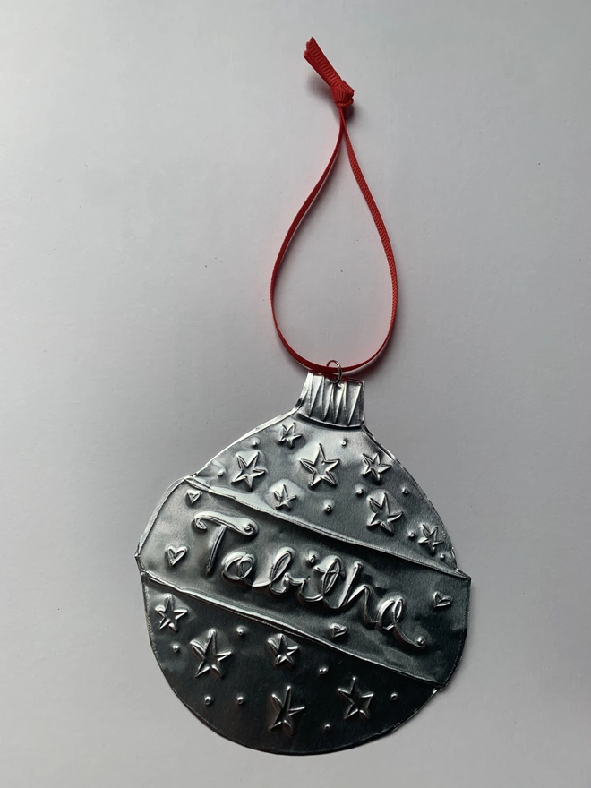 Christmas personalised decoration tree