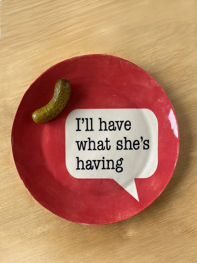 When Harry Met Sally plate