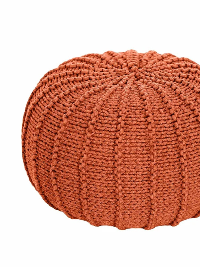 Zuri House. Pumpkin children’s pouffe.
