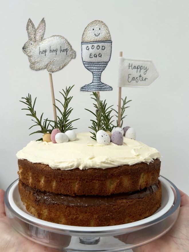 Easter Cake Topper set of Three