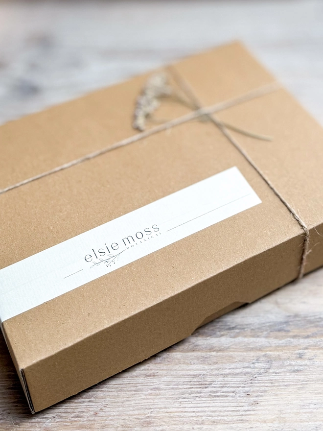 mini bath salts in glass jars gift set, presented in a lidded kraft box 3