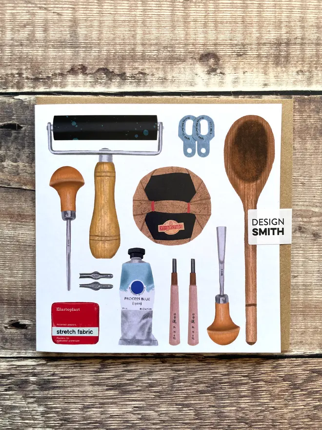 Linocut-Tools---Blank-Greetings-Card