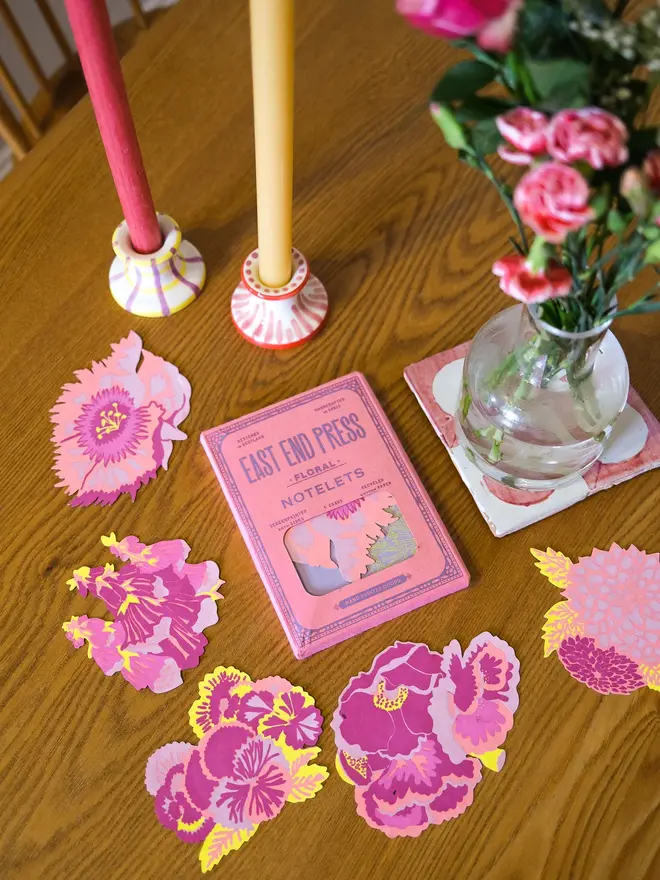 Floral Notecards (Pack Of 5)