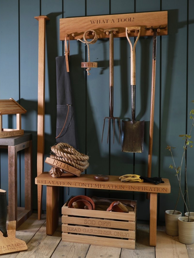 Garden storage rack