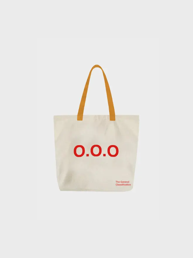 Out Of Office Tote Bag white, against a white background. 