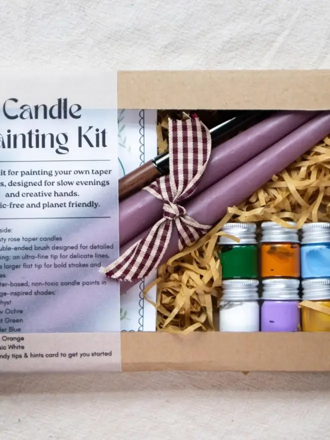  DIY Paint Your Own Taper Candles Craft Set. 