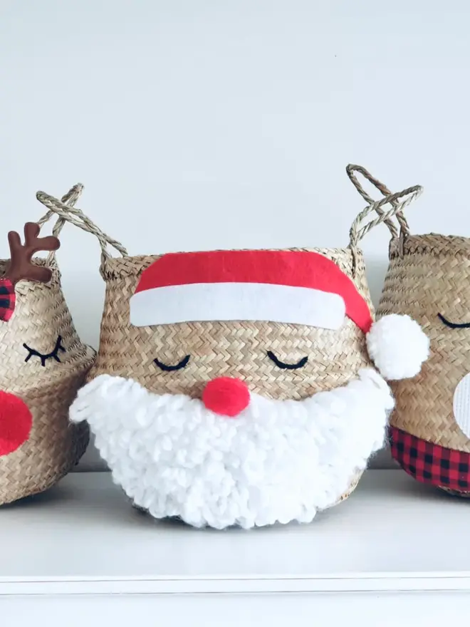 Santa Belly Basket 