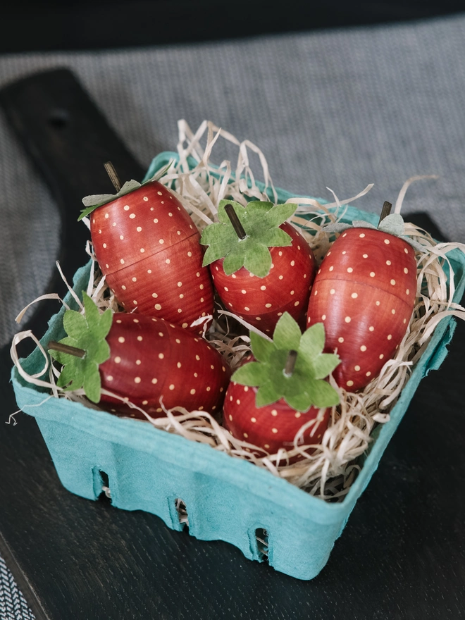 hand painted strawberries