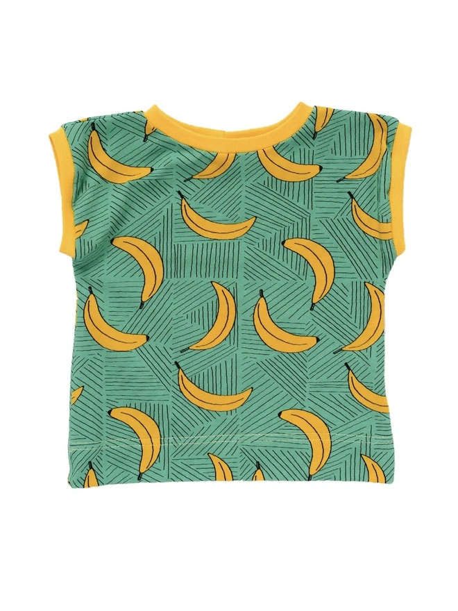 Organic Cotton Jersey Bananas Tee Shirt