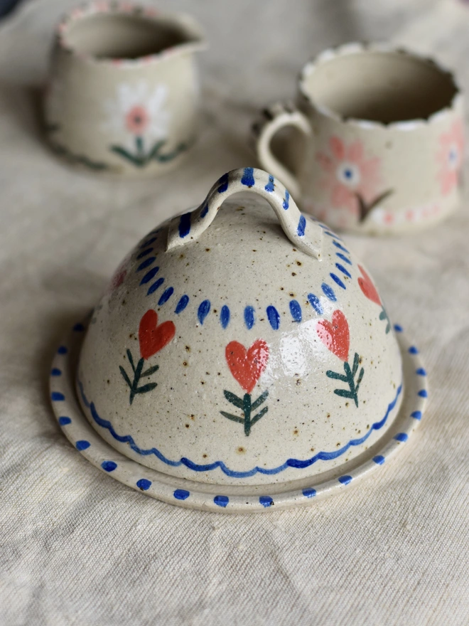 ceramic butter dish handmade