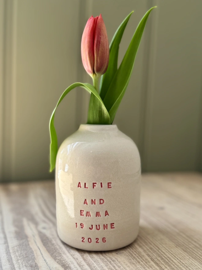 Personalised Bud Vase