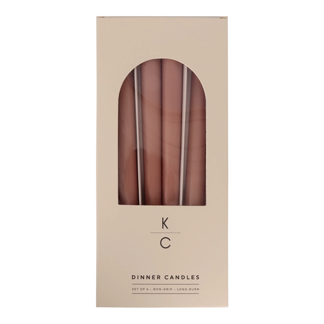 Latte dinner candles in a box