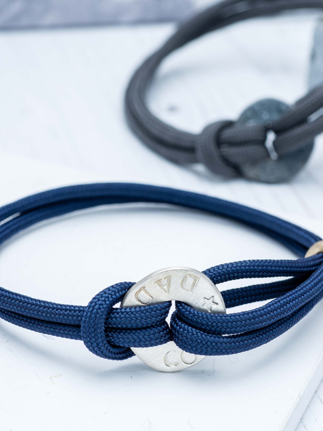 Personalised Washer Paracord Men's Bracelet