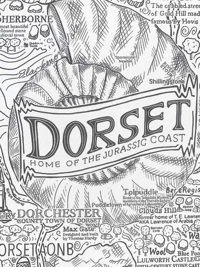 Dorset Poster Wall Art Title