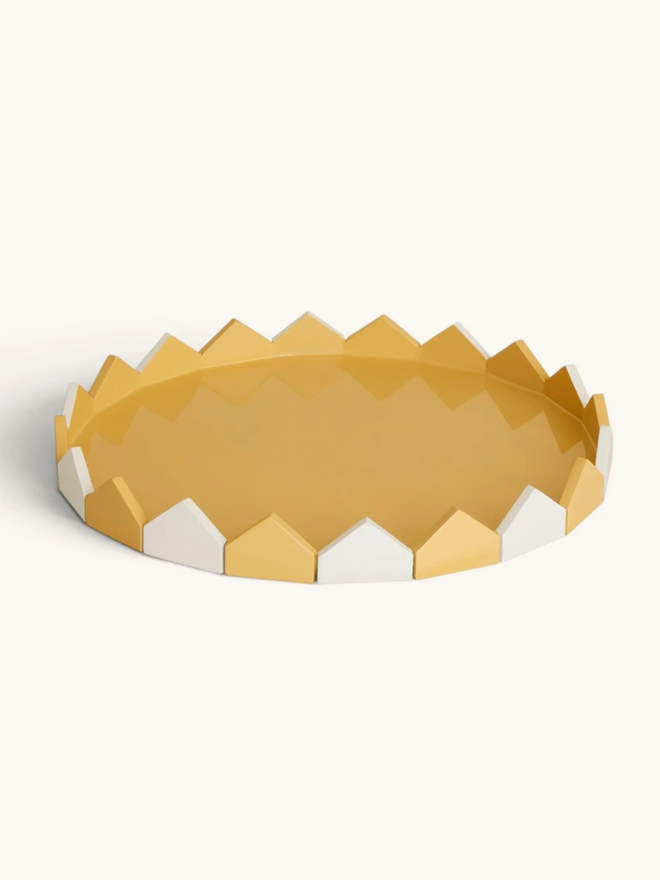 Large Tray. A large tray in Persian yellow.