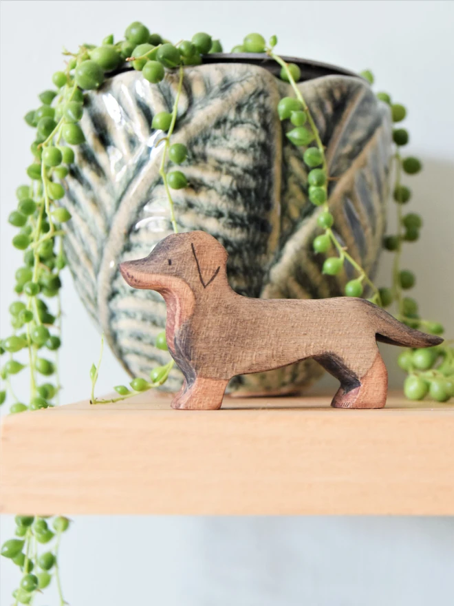  Wooden Dachshund Toy 