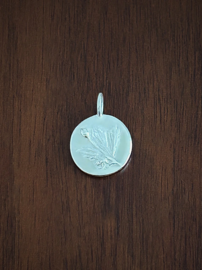 Sterling Silver Cinquefoil Coin Charm