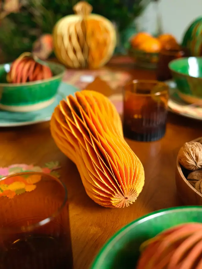 Squash Honeycomb Ornament (Set Of 6)