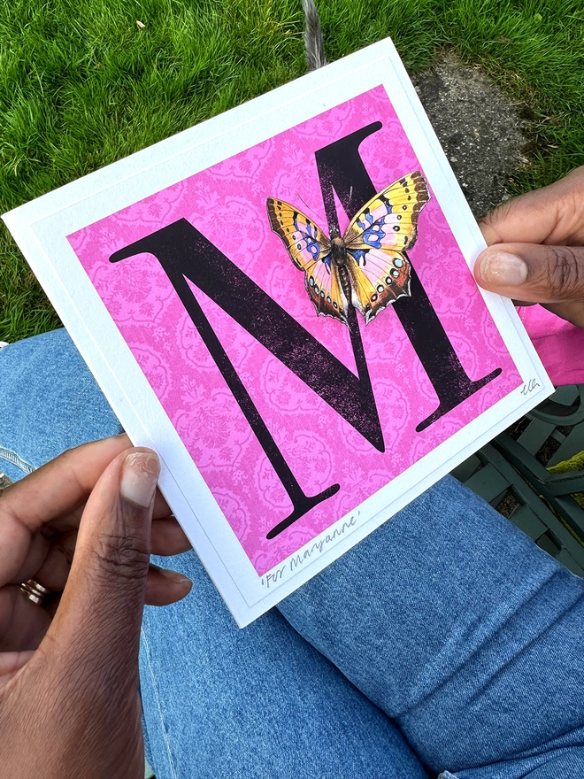 Personalised butterflygram received