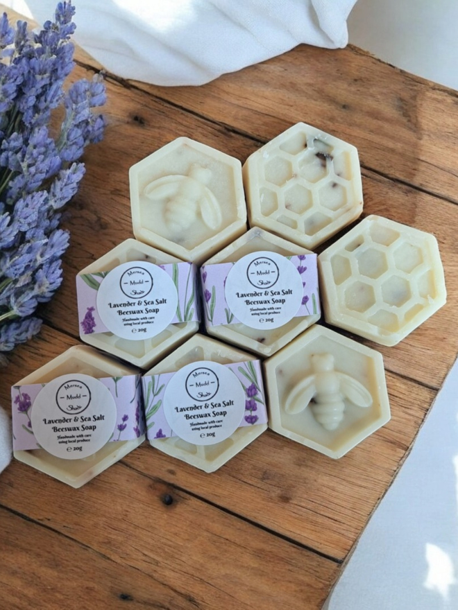 beeswax mini soaps