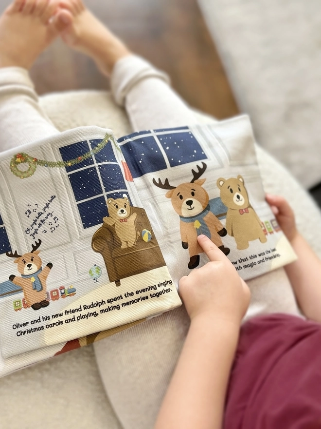 teddy bear christmas soft kids book