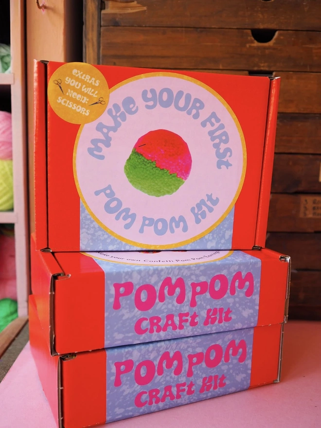 First Pom Pom DIY Kit