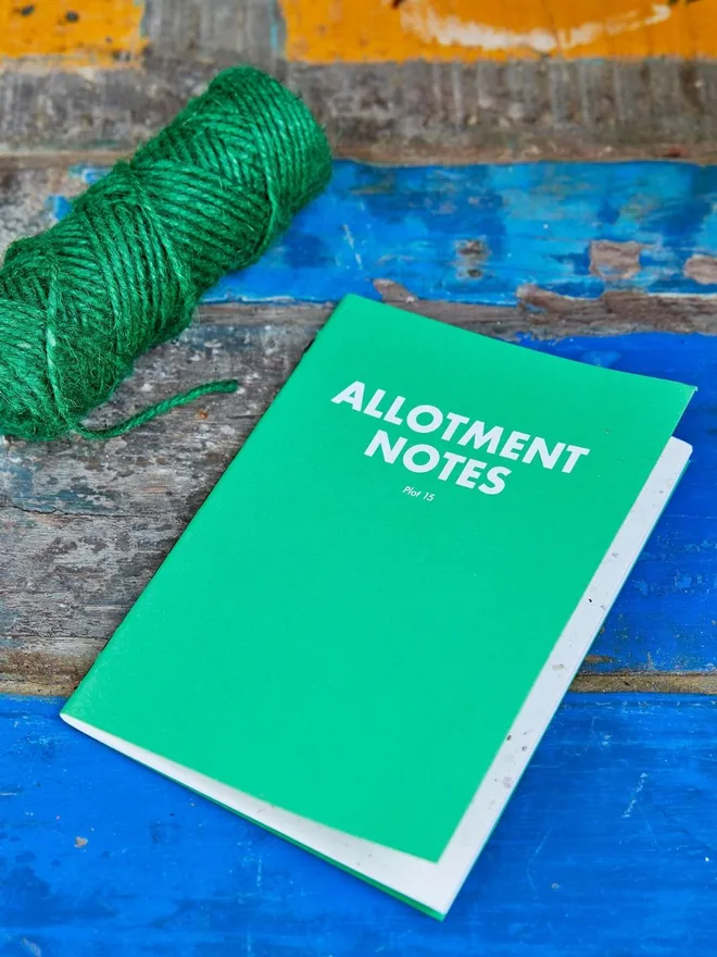 Allotment notes notebook