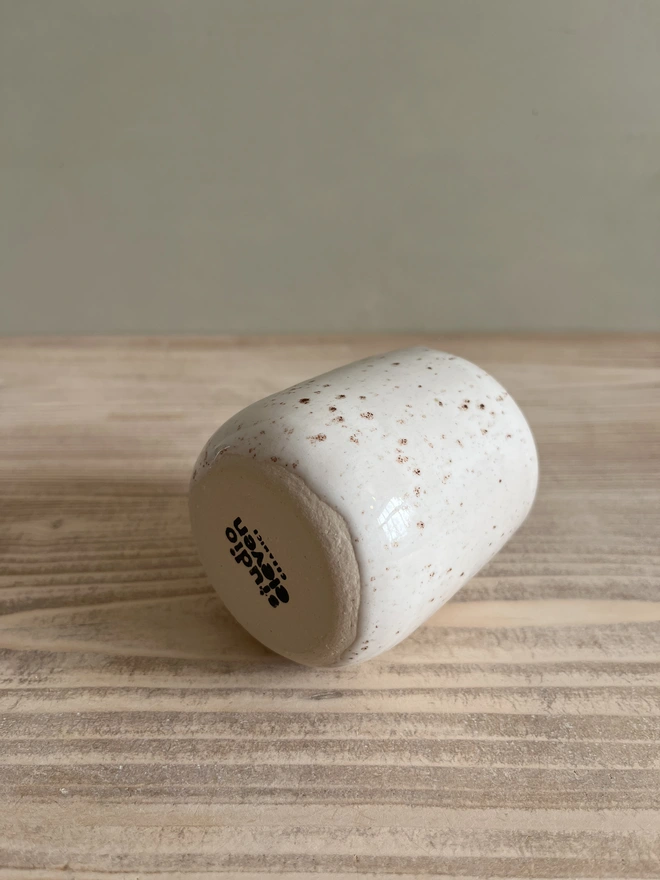 Handmade Ceramic Travel Cup White Glaze