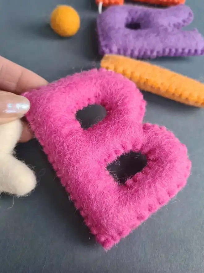 Felt Wool Happy Birthday Garland