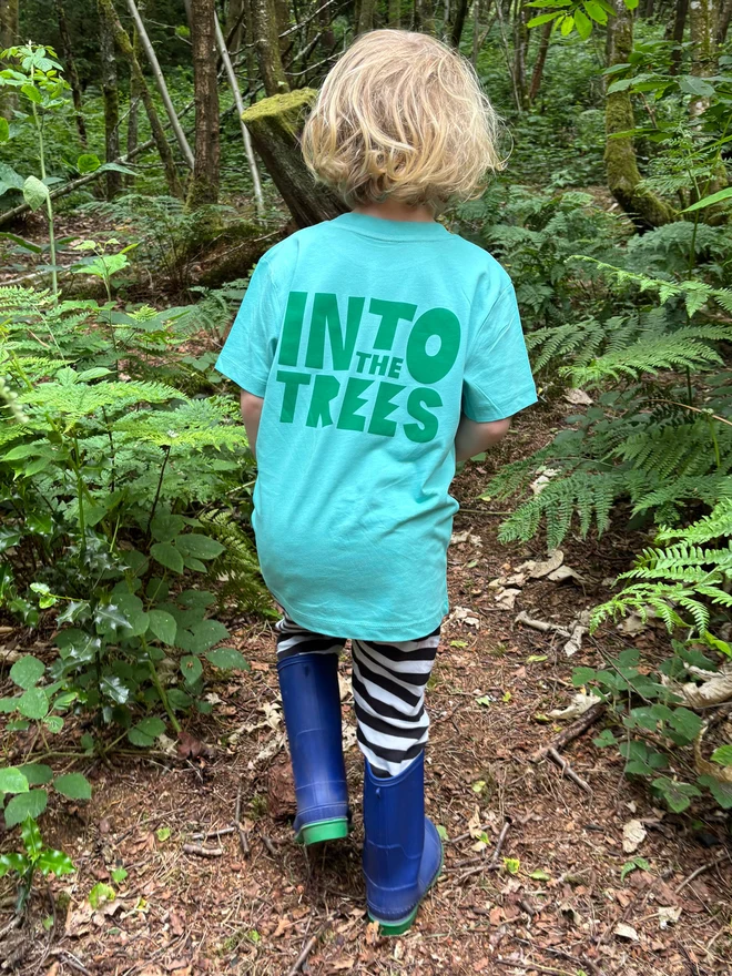 Into The Trees Kids T-shirt by hello DODO