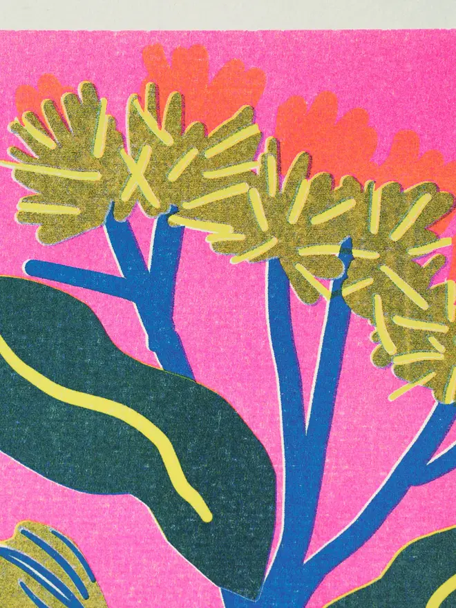 'March' Month Forage Print