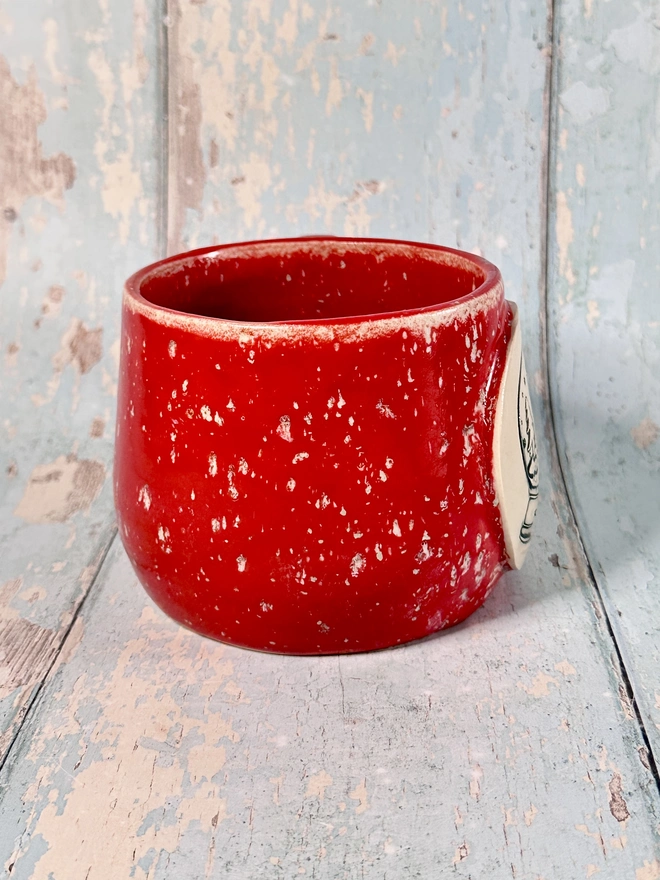 Red Christmas Snow Globe Mug