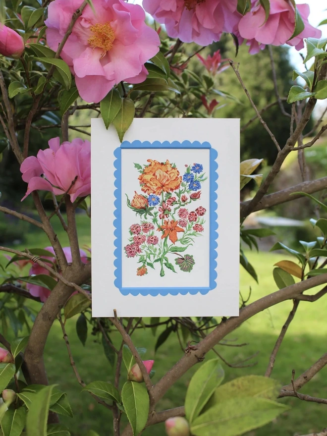 Vintage Wildflowers Art Print