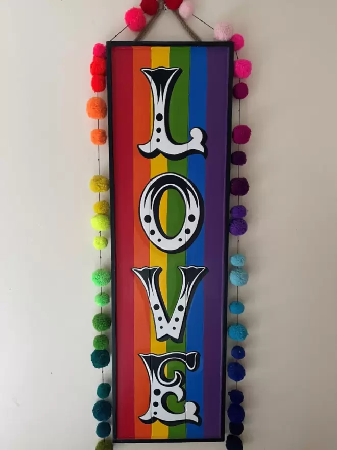 Circus sign, Love, Rainbow 