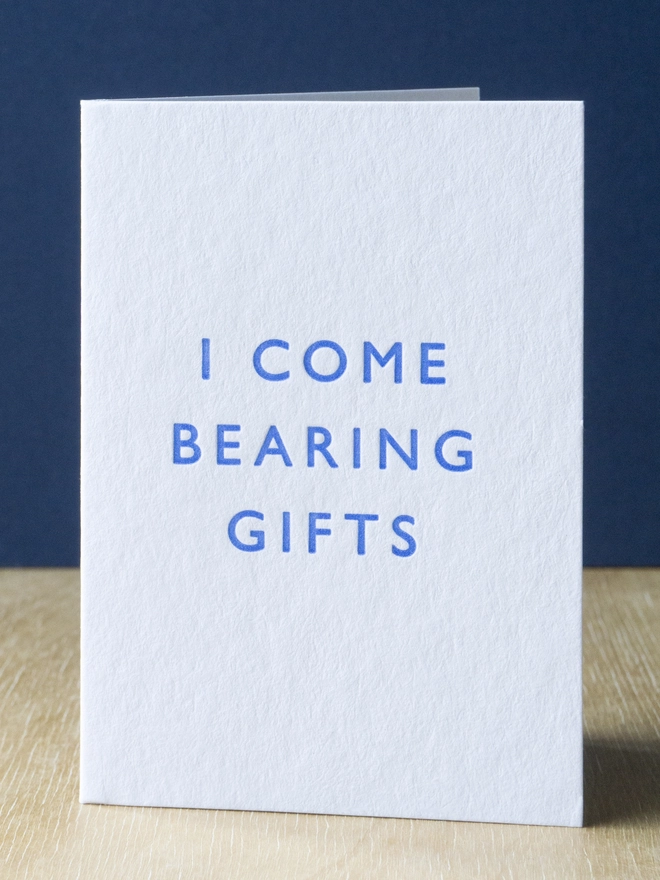 'I Come Bearing Gifts' Card