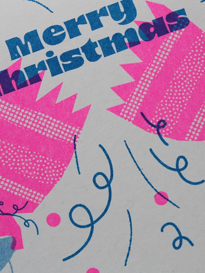 'Cracker' A6 Riso Christmas Card