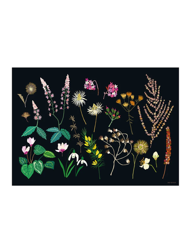 late winter floral print