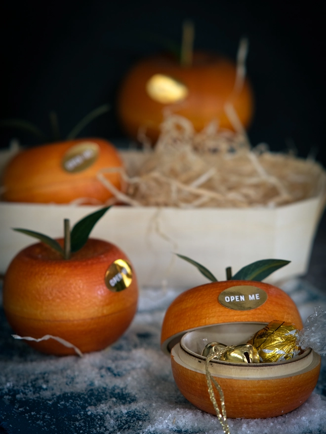 Personalised Christmas Clementine Table Place Setting