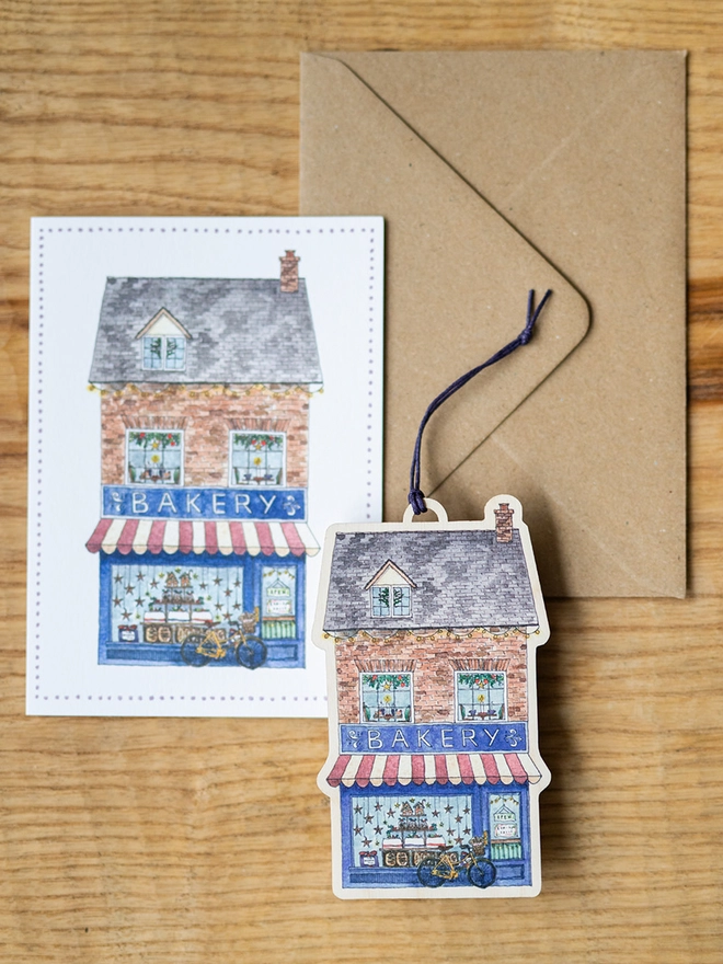 bakery decoration and bakery card